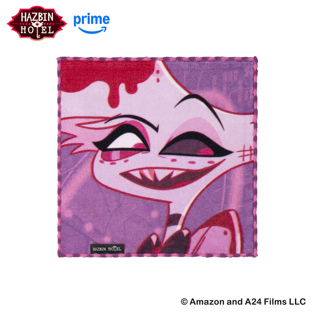 HAZBIN HOTEL ファニーフェイスなハンドタオル (エンジェル・ダスト