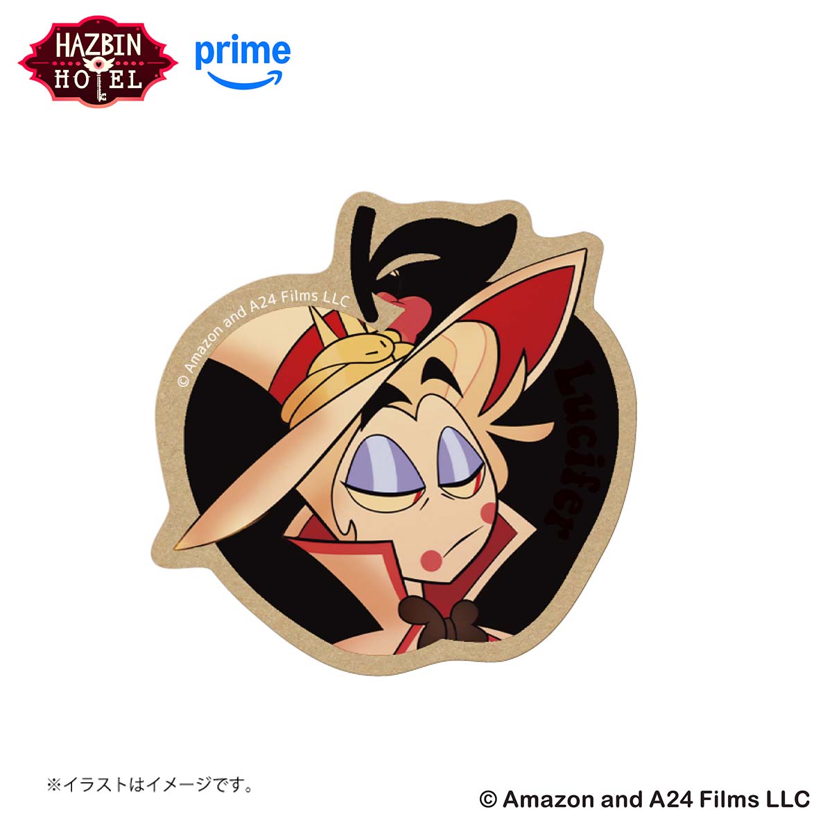 HAZBIN HOTEL スマホに貼れるサイズのステッカー (ルシファー