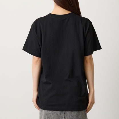 助六の日常 Tシャツ 満員電車のハムスター ブラック