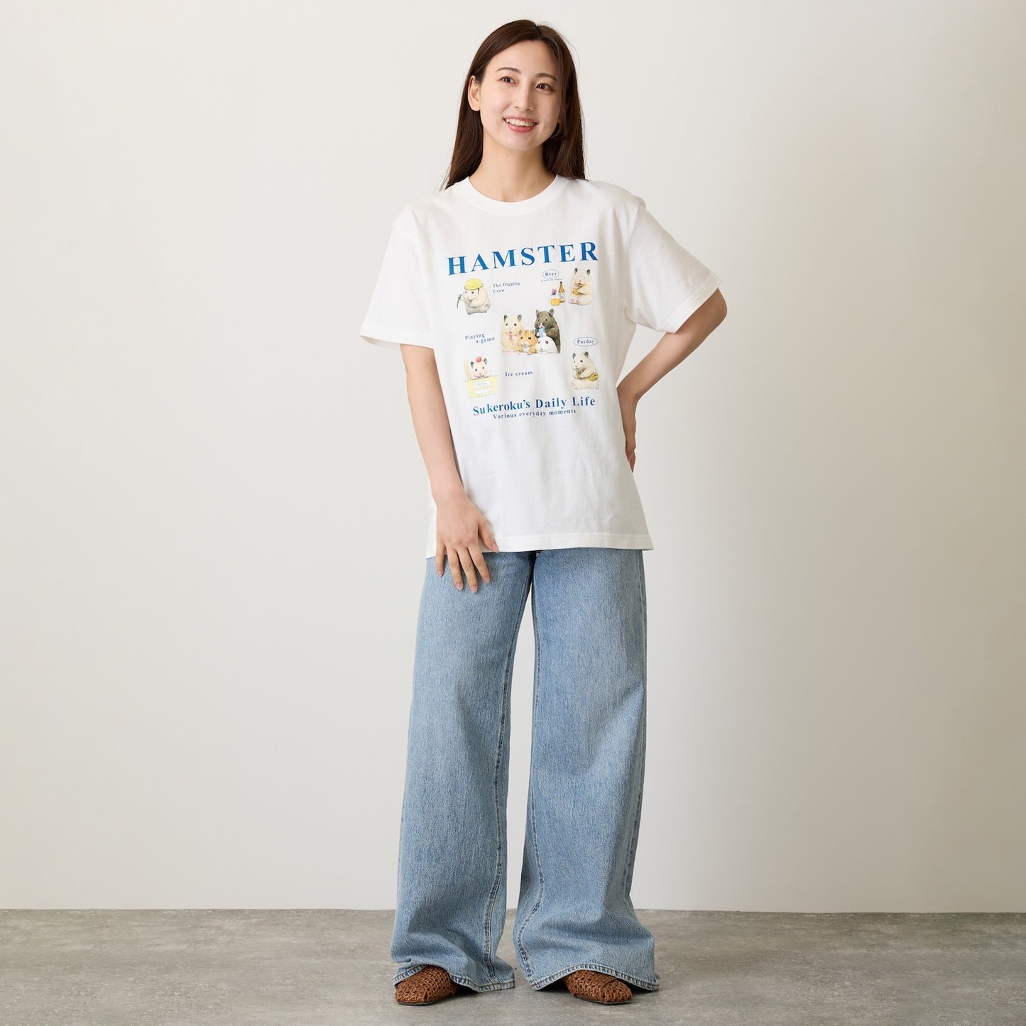 助六の日常 Tシャツ さまざまな日常 ホワイト