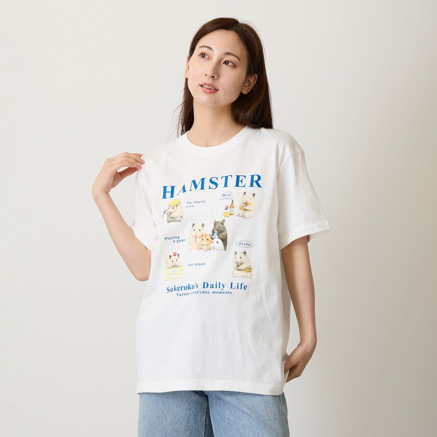 助六の日常 Tシャツ さまざまな日常 ホワイト