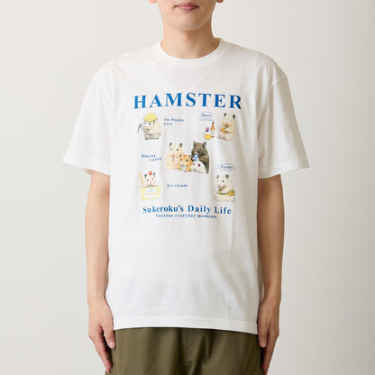 助六の日常 Tシャツ さまざまな日常 ホワイト