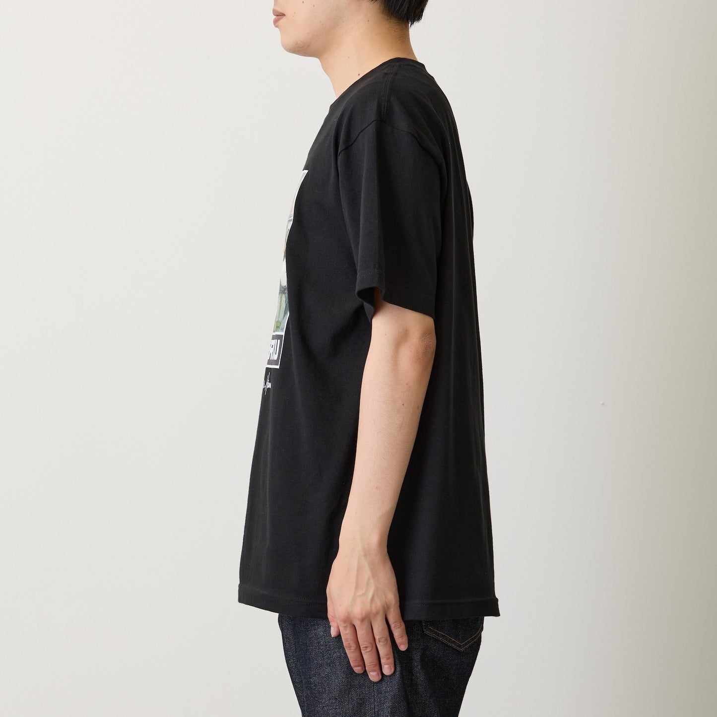 助六の日常 Tシャツ 満員電車のハムスター ブラック