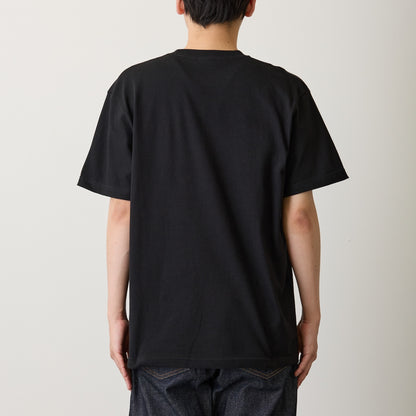 助六の日常 Tシャツ 満員電車のハムスター ブラック