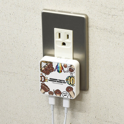 おさわり探偵 なめこ栽培キット USB Type-C ACアダプタ（集合）