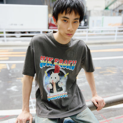 助六の日常 Tシャツ ロックな助六 スミ
