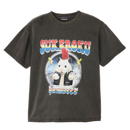 助六の日常 Tシャツ ロックな助六 スミ