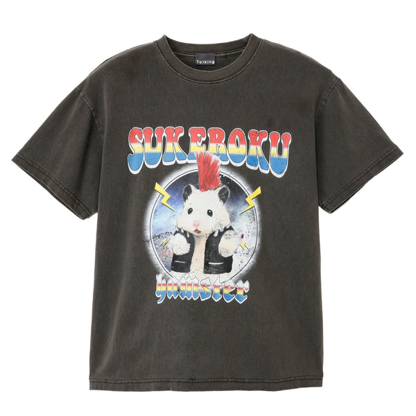 助六の日常 Tシャツ ロックな助六 スミ
