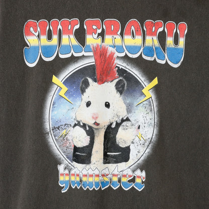 助六の日常 Tシャツ ロックな助六 スミ