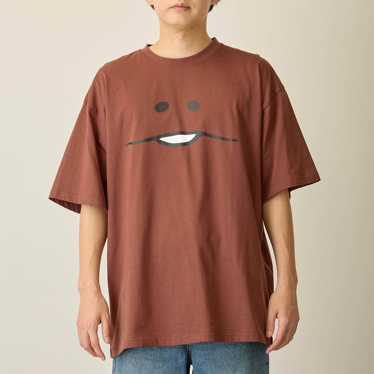 おさわり探偵 なめこ栽培キット Tシャツ んふんふ ブラウン
