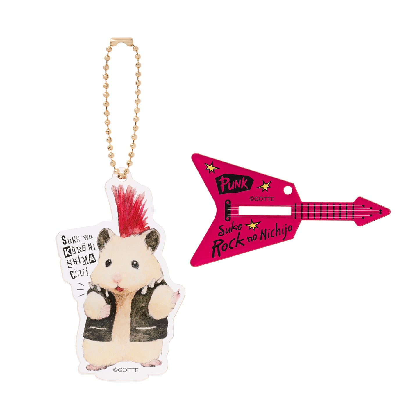 助六の日常 ちょっぴりワルになりたいでちゅ！ アクスタにもなるアクリルキーホルダー (これにしまちゅ！PUNKな助六)