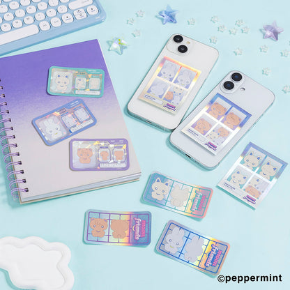 moon friends トレーディングスマホに貼れるサイズのステッカー (全9種) 単品(4571609378105)