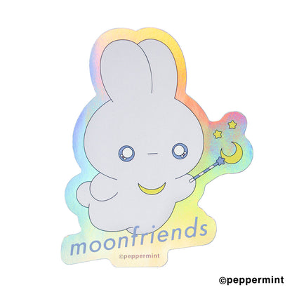 moon friends キャリーに貼れるサイズのシャイニーステッカー (シュガー)