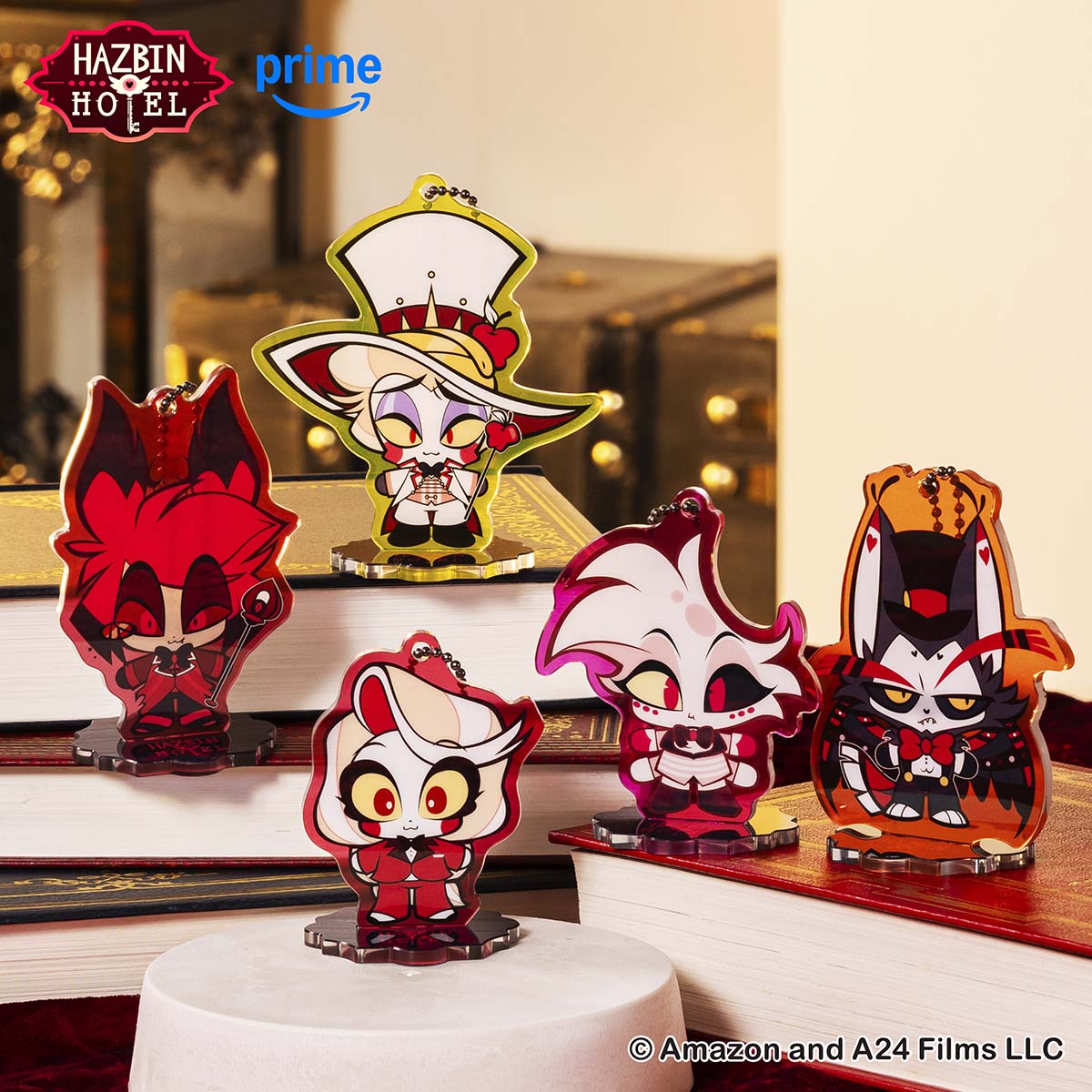 ハズビンホテル トレーディングアクスタにもなるアクリルキーホルダー (全5種) HAZBIN HOTEL トレーディングアクスタにもなるアクリルキーホルダー