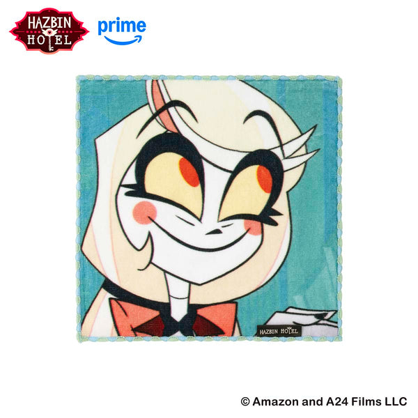 HAZBIN HOTEL ファニーフェイスなハンドタオル (チャーリー・モーニングスター)