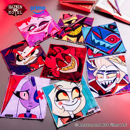HAZBIN HOTEL ファニーフェイスなハンドタオル (ハスク)