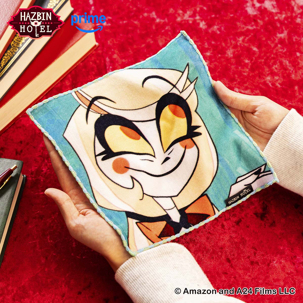 HAZBIN HOTEL ファニーフェイスなハンドタオル (チャーリー