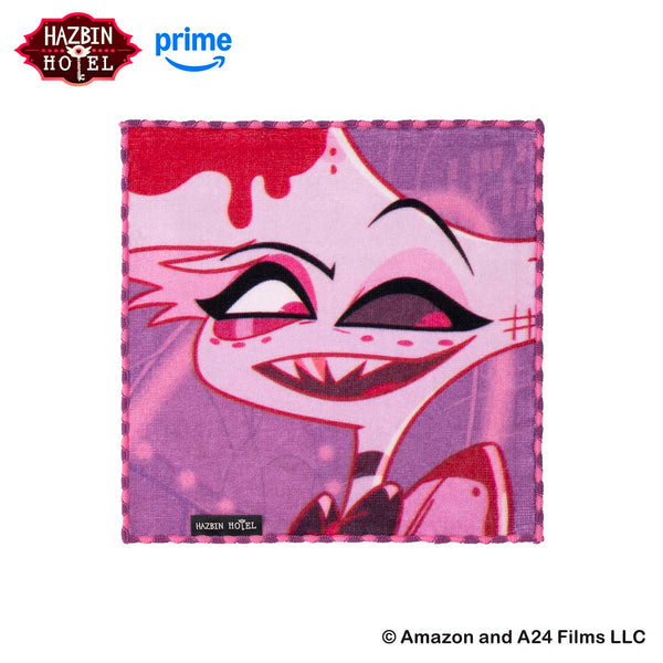 HAZBIN HOTEL ファニーフェイスなハンドタオル (エンジェル・ダスト)