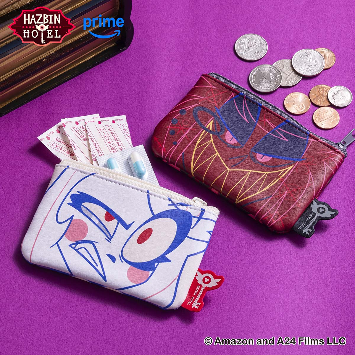 HAZBIN HOTEL 2個セットミニポーチ (チャーリー・モーニングスター＆アラスター)