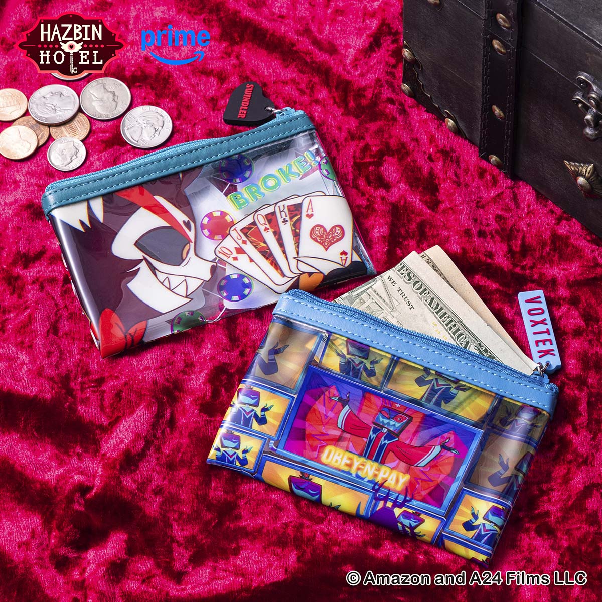 HAZBIN HOTEL 2個セットPVCポーチ (ハスク＆ヴォックス)