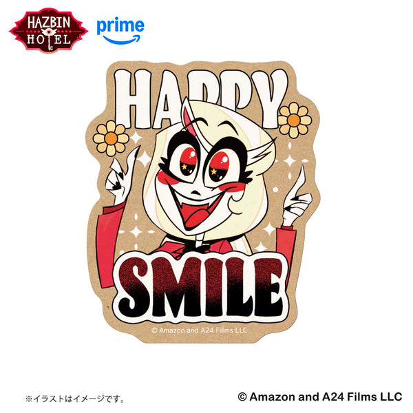 HAZBIN HOTEL スマホに貼れるサイズのステッカー (HAPPY)