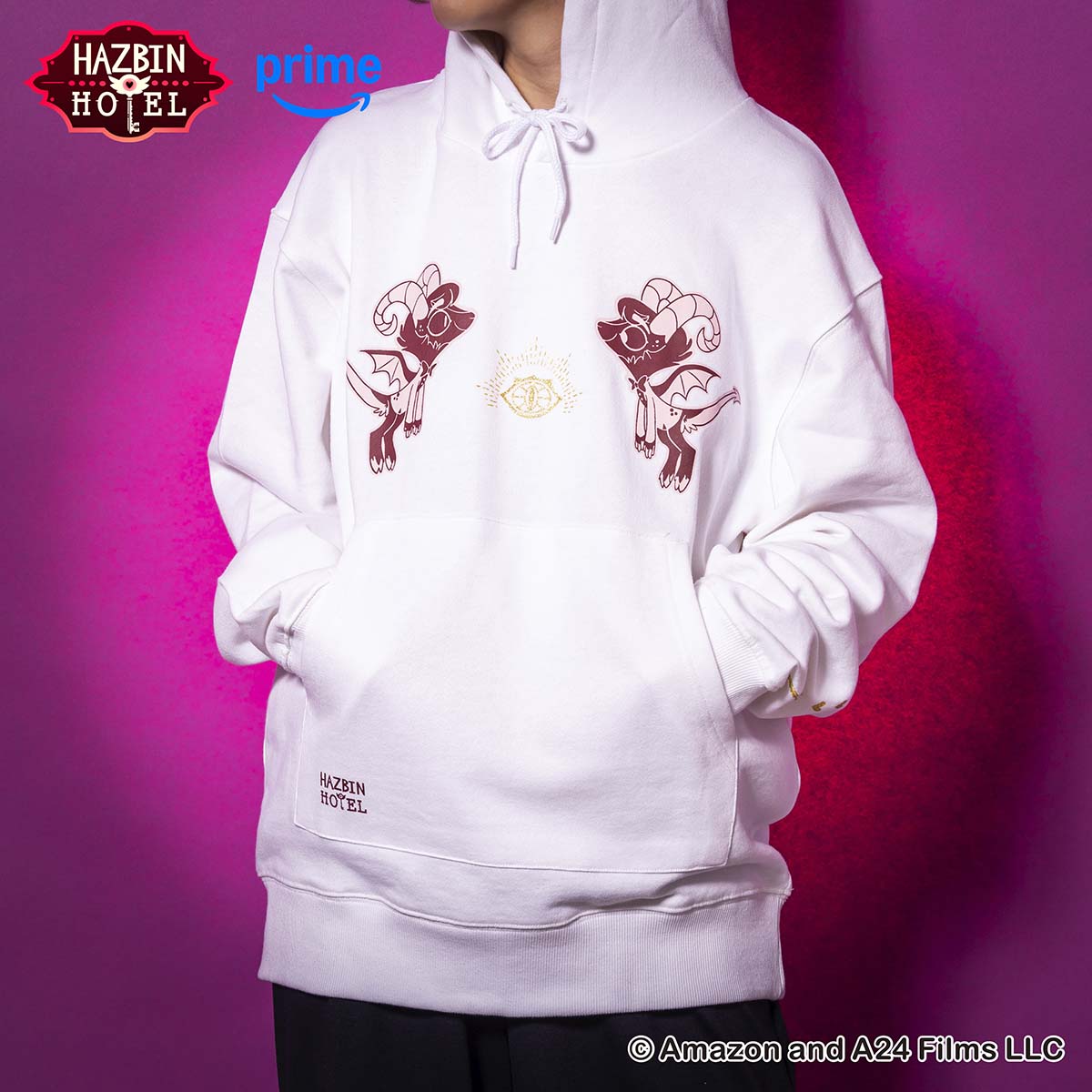 HAZBIN HOTEL パーカー (Hotel) – Gray Parka Service Online Store