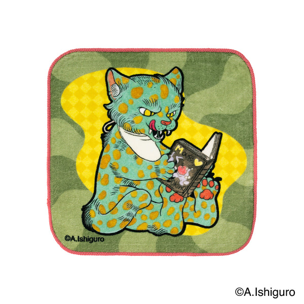 ばけねこだらけ ハンドタオル (ぶつぶつ)