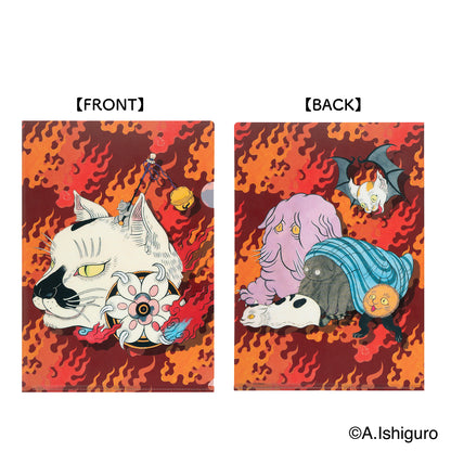 ばけねこだらけ 2枚セットクリアファイル（すねこすり＆ばけねこ行脚）