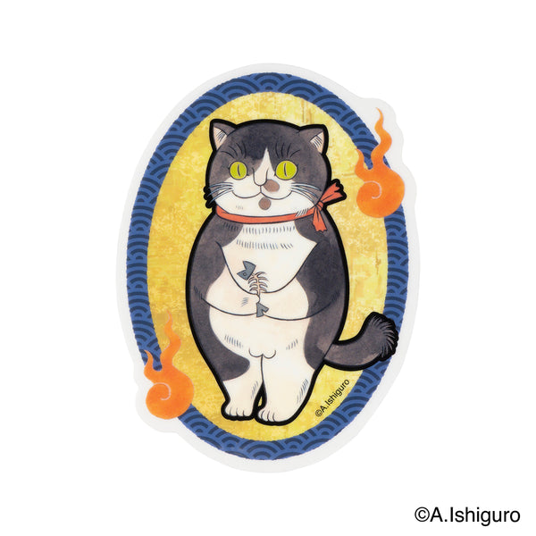 ばけねこだらけ スマホに貼れるサイズのステッカー（にゃす）