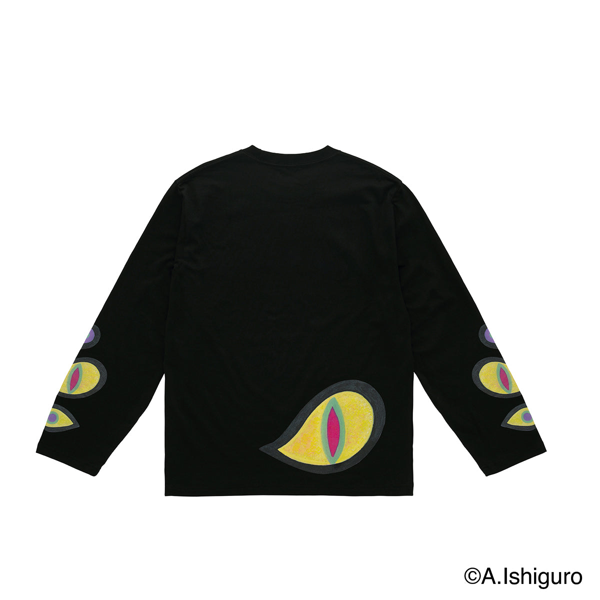 ばけねこだらけ ビッグシルエットロングTシャツ（モスキャット）