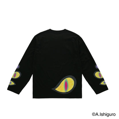 ばけねこだらけ ビッグシルエットロングTシャツ（モスキャット）