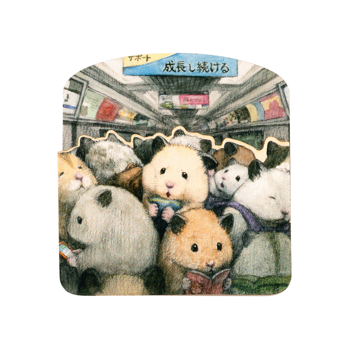 助六の日常 元気に働くでちゅ！トレーディングウッドクリップ（全6種）