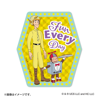 おさるのジョージ トレーディングギラギラホログラムステッカー（全10種）