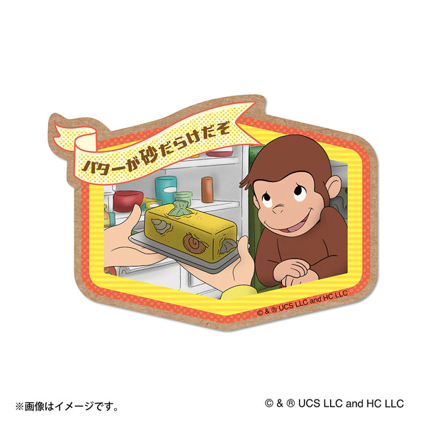 おさるのジョージ スマホに貼れるサイズのメモリーステッカー（サルがカメ！）