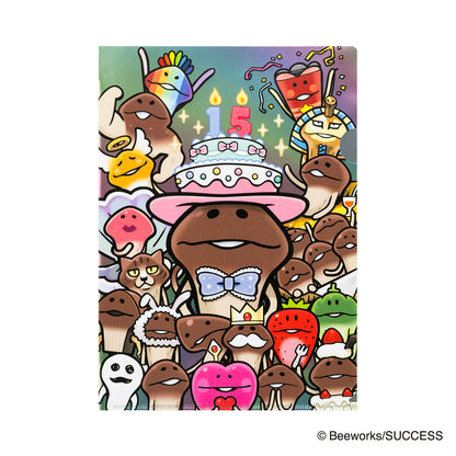おさわり探偵 なめこ栽培キット メタリッククリアファイル（15周年記念）