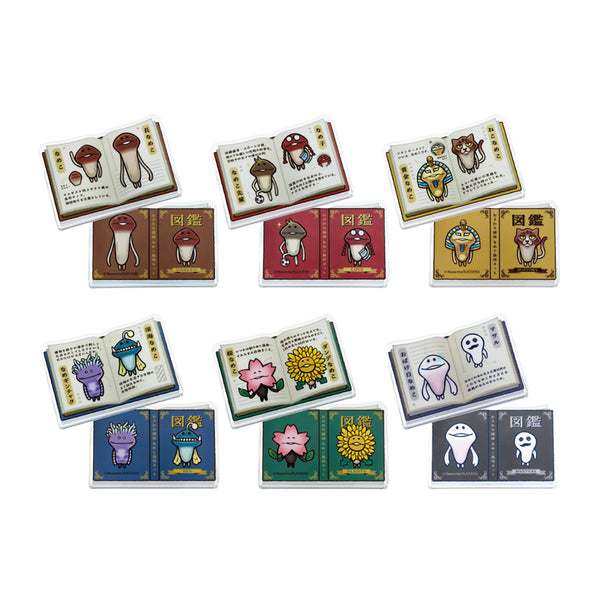 おさわり探偵 なめこ栽培キット mitamemoブッククリップ 全6種 1BOX 6個入