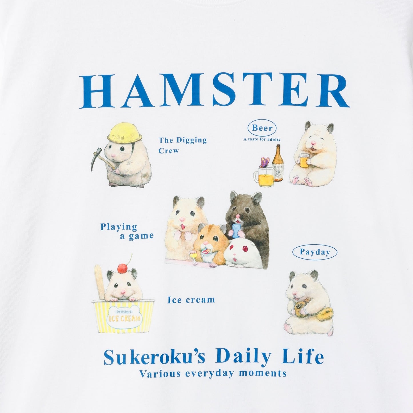 助六の日常 Tシャツ さまざまな日常 ホワイト